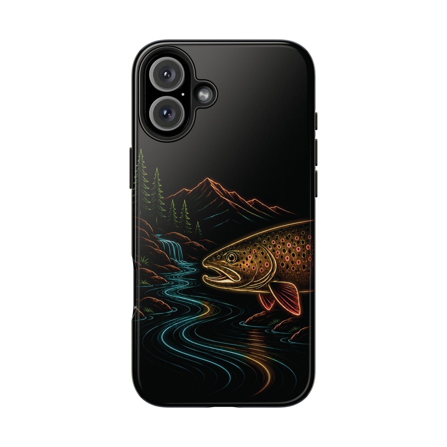 Brown Trout Neon Wilderness Phone Case