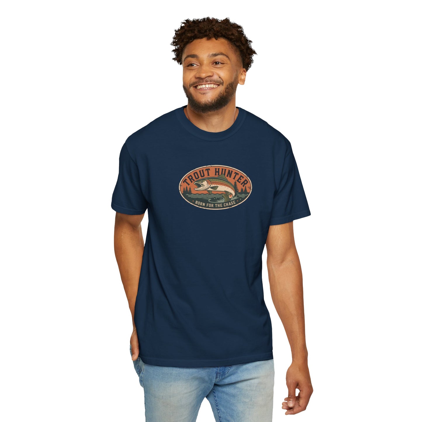 Trout Hunter Fishing T-Shirt — Vintage Outdoor Fishing Tee