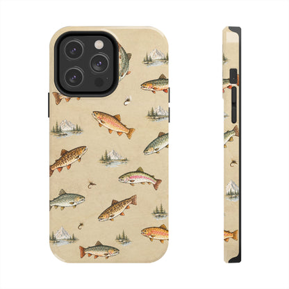 Vintage Trout Pattern Phone Case