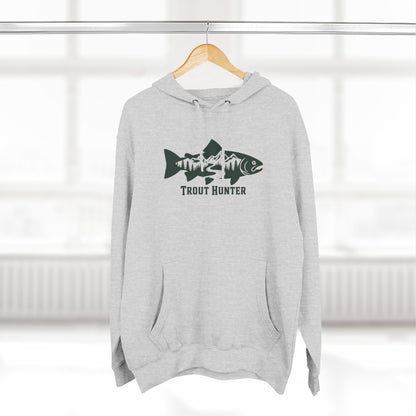 Trout Hunter Silhouette Hoodie - Fishing Apparel