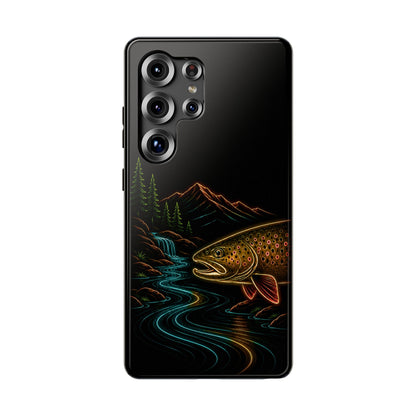 Brown Trout Neon Wilderness Phone Case