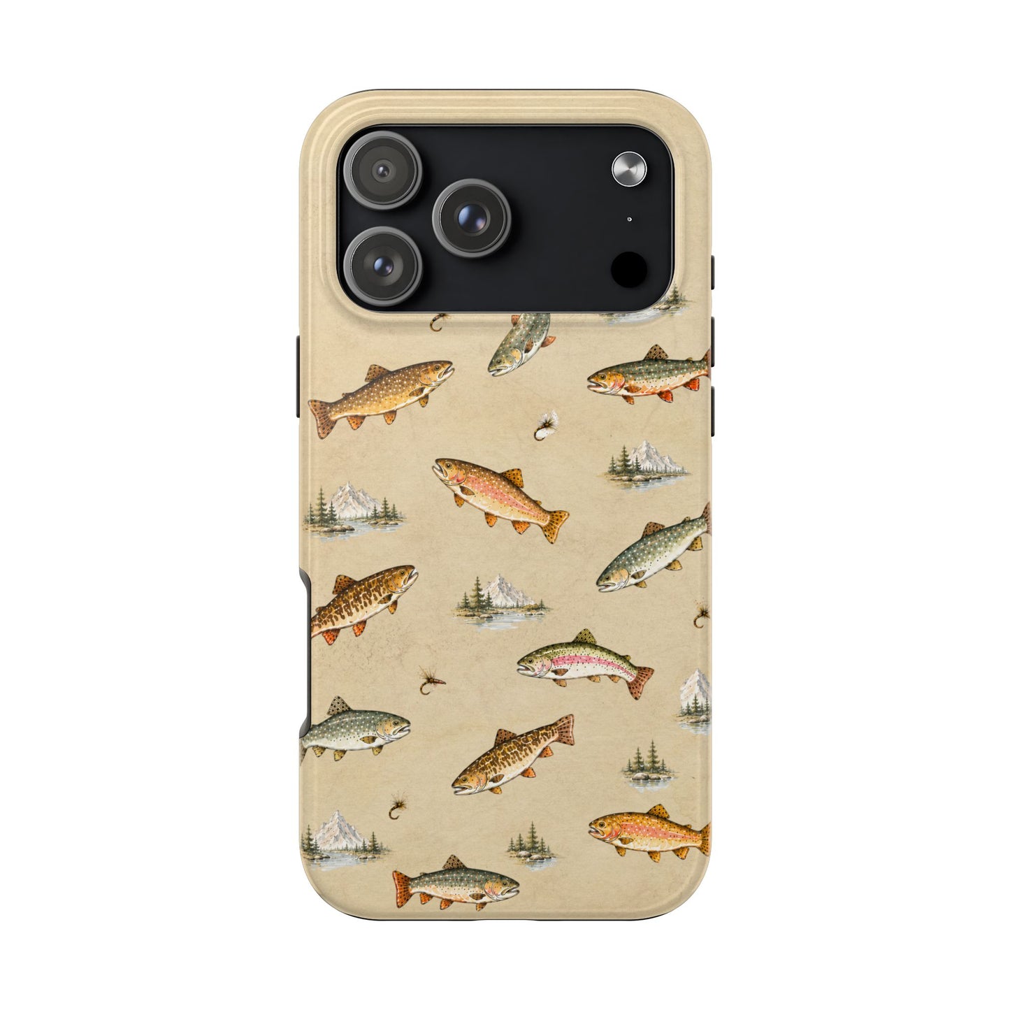 Vintage Trout Pattern Phone Case