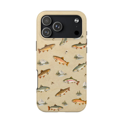 Vintage Trout Pattern Phone Case