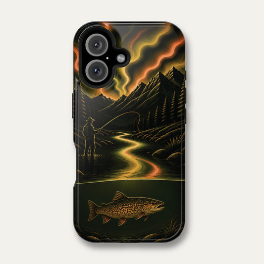 Aurora Tiger Trout Fishing Phone Case