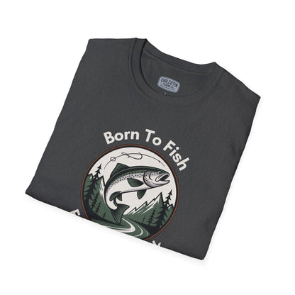 Born To Fish, Forced to Work T-Shirt | Relaxing Fishing Tee | Perfect Gift for Nature Lovers, Outdoor Enthusiasts, Father's Day, or Casual Wear