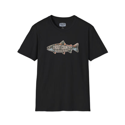 Trout Country Outline Trout T-Shirt – Fishing Apparel for Anglers