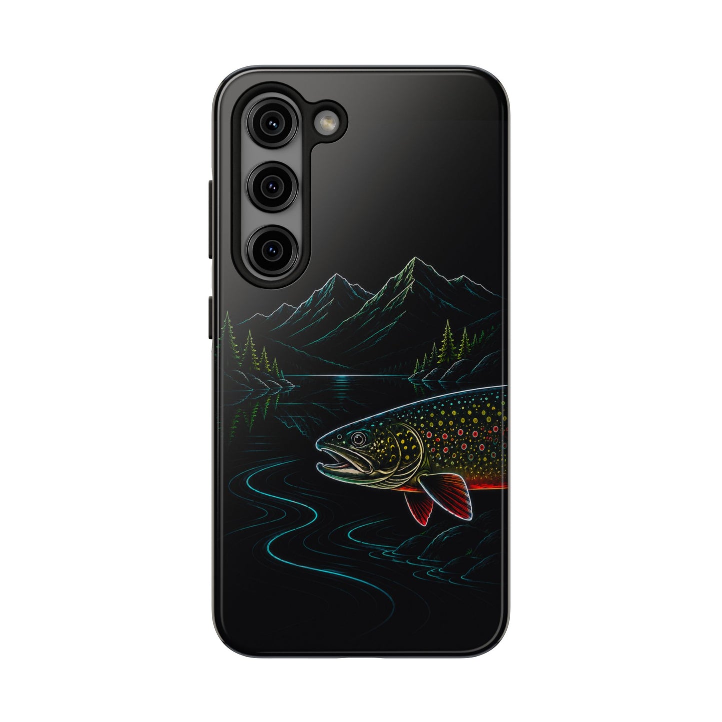 Brook Trout Neon Wilderness Tough Phone Case