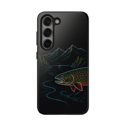 Brook Trout Neon Wilderness Tough Phone Case