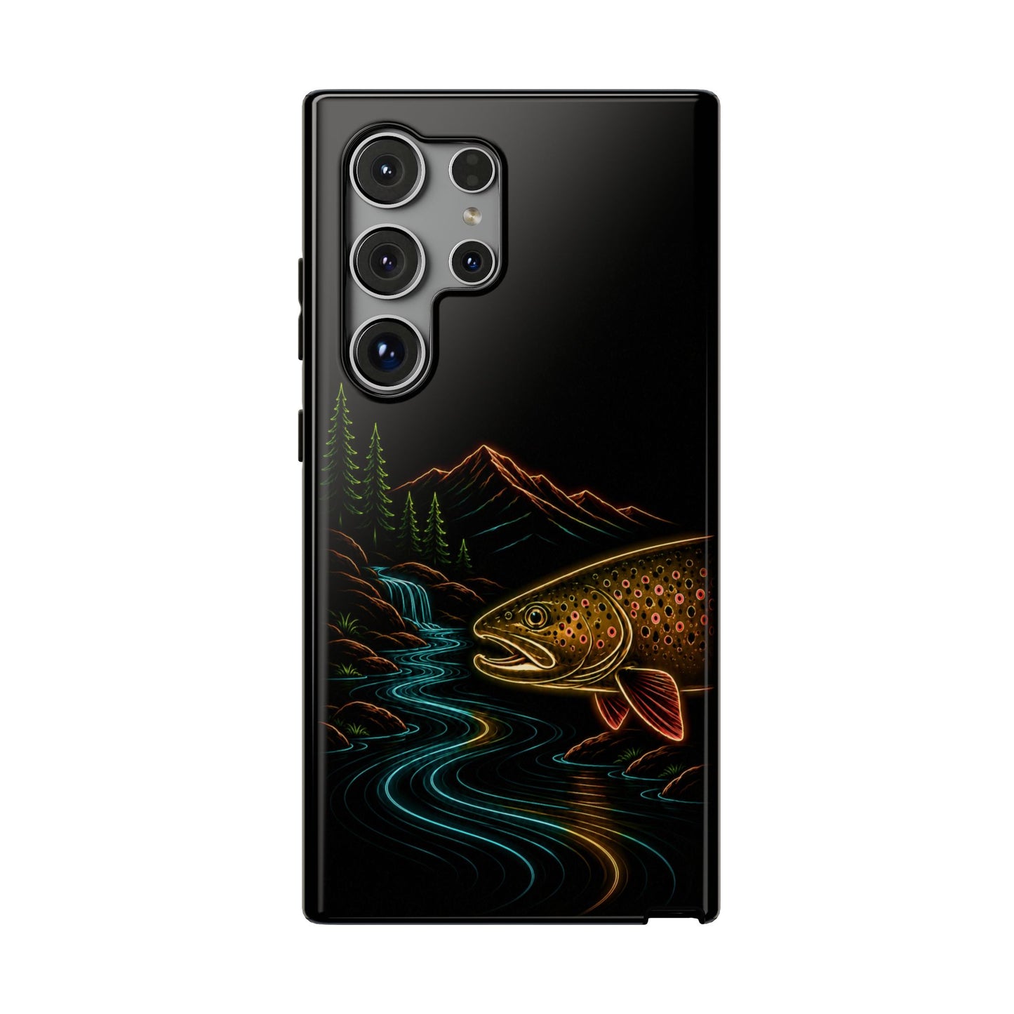 Brown Trout Neon Wilderness Phone Case