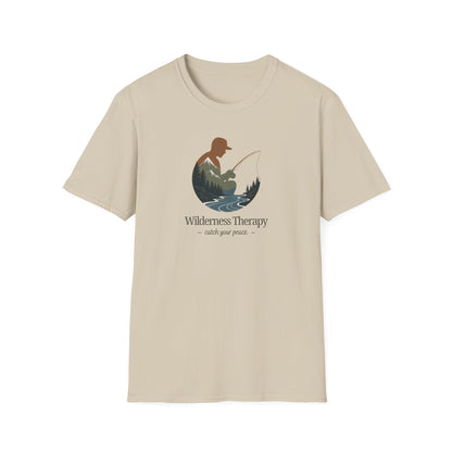 Wilderness Therapy T-Shirt | Relaxing Fishing Tee | Perfect Gift for Nature Lovers, Outdoor Enthusiasts, Father's Day, or Casual Wear