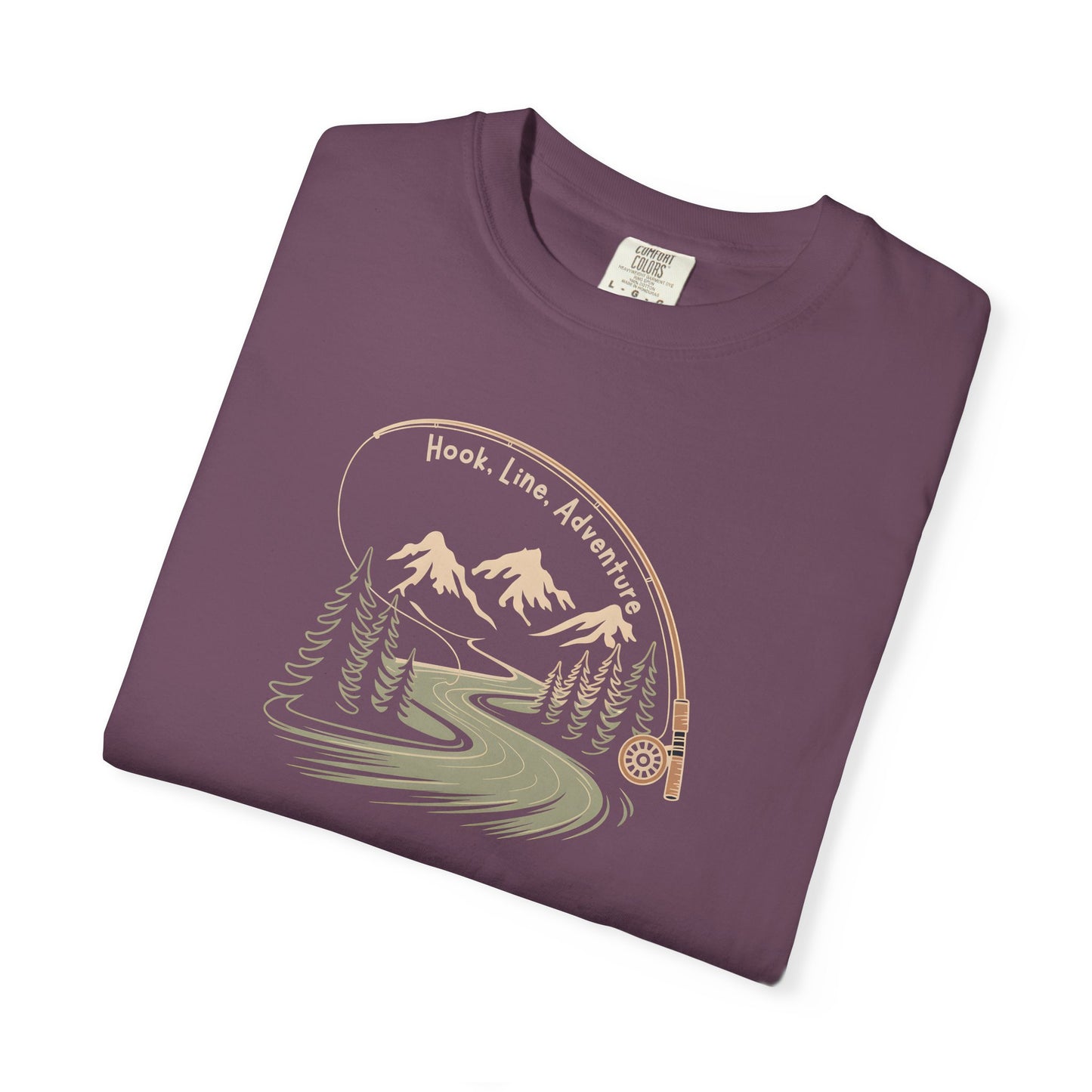 Adventure Road T-Shirt — Scenic Mountains & Trees Design (Home, Love, Adventure)