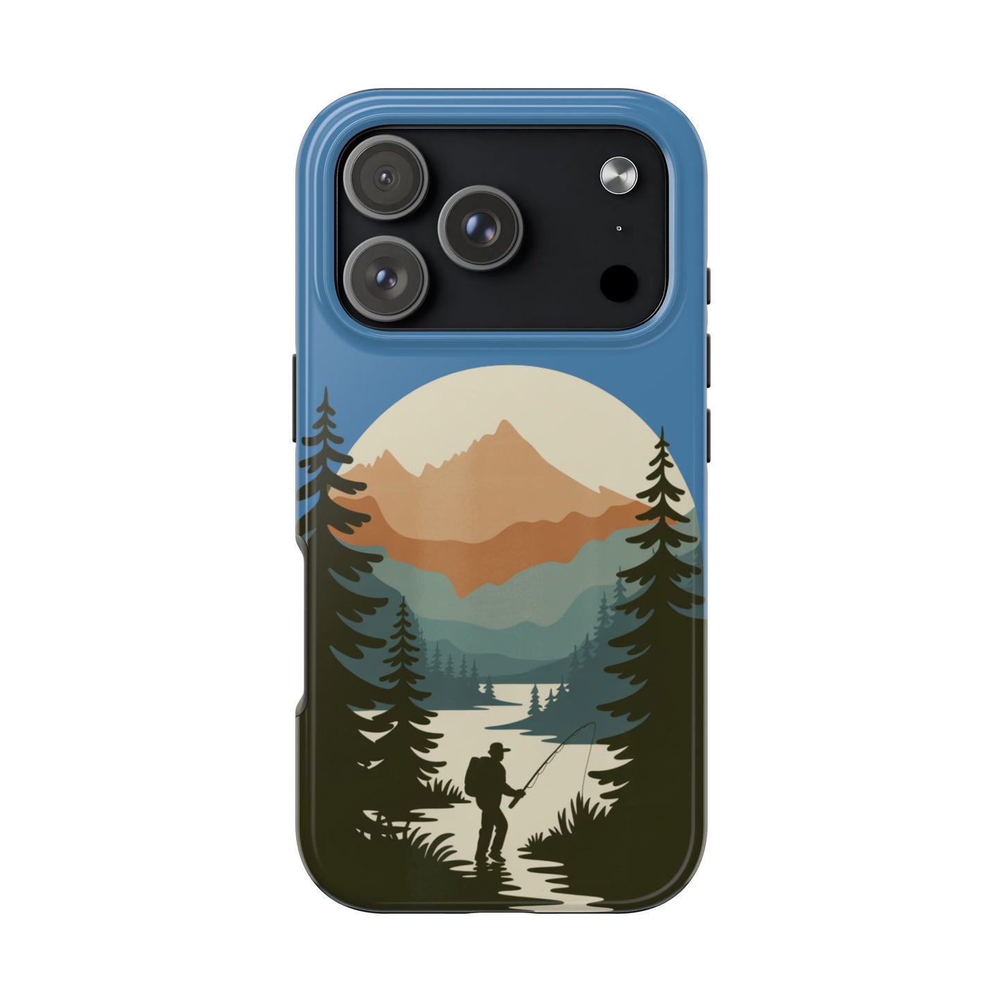 Fishing in The Mountains Tough Phone Case