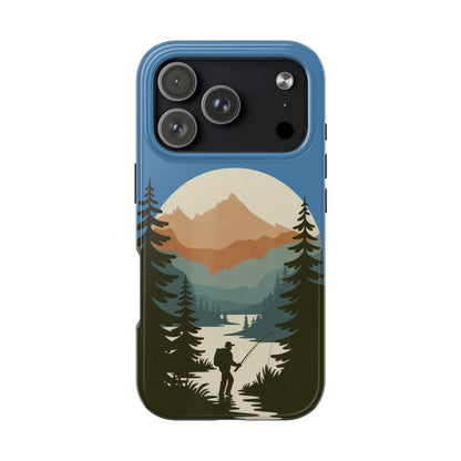 Fishing in The Mountains Tough Phone Case