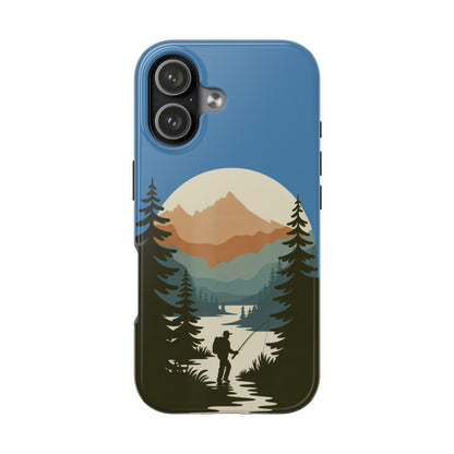 Fishing in The Mountains Tough Phone Case