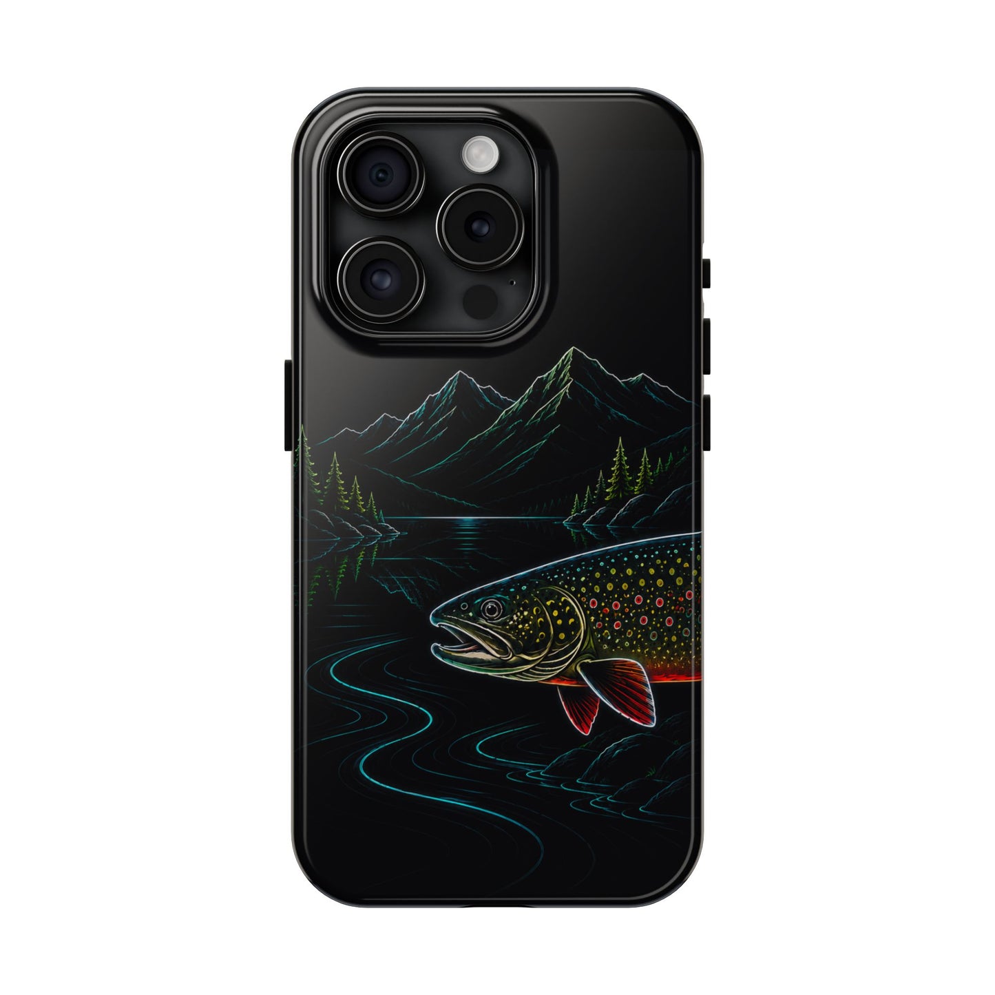 Brook Trout Neon Wilderness Tough Phone Case