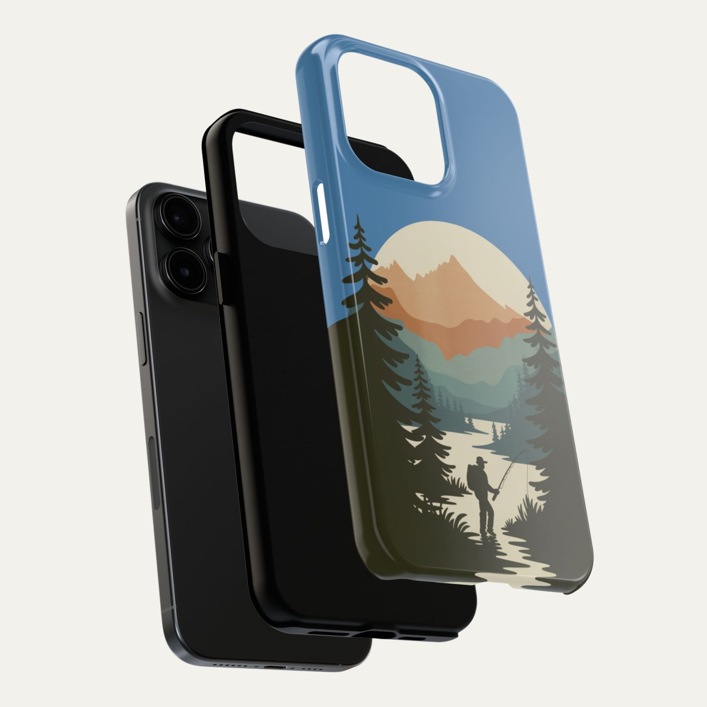 Fishing in The Mountains Tough Phone Case