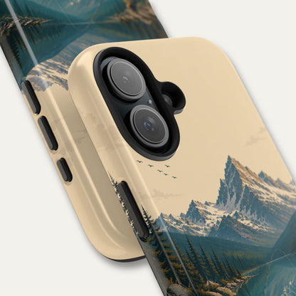 Side view of Alpine Waters tough fishing phone case