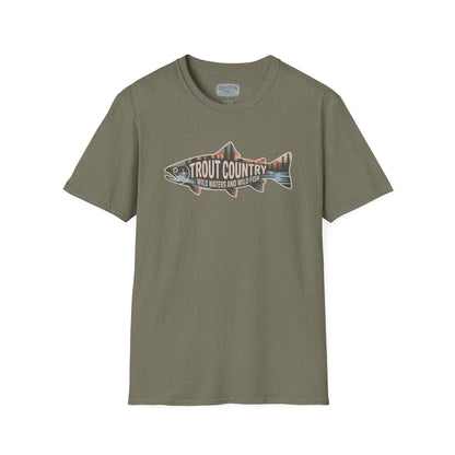 Trout Country Outline Trout T-Shirt – Fishing Apparel for Anglers