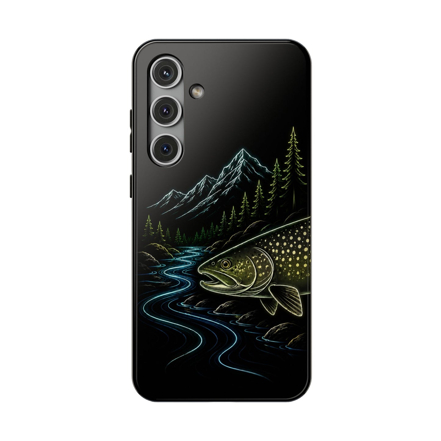 Lake Trout Neon Wilderness Tough Phone Case