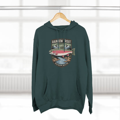 Rainbow Trout Country Pullover Hoodie for Anglers