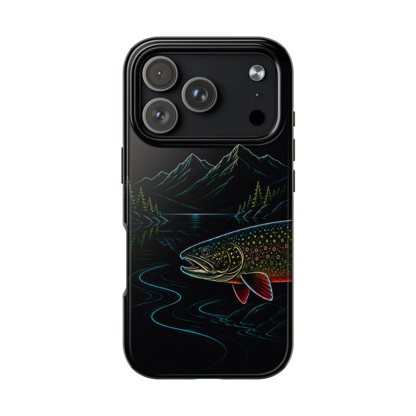 Brook Trout Neon Wilderness Tough Phone Case