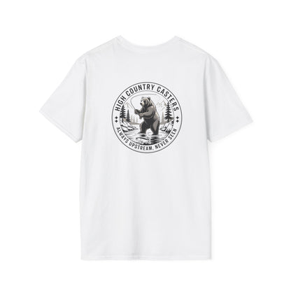 Adventure Bear Fishing T-Shirt | Outdoor Enthusiast Tee, Gift for Nature Lovers, Hiking Apparel, Casual Wear, Campfire T-Shirt