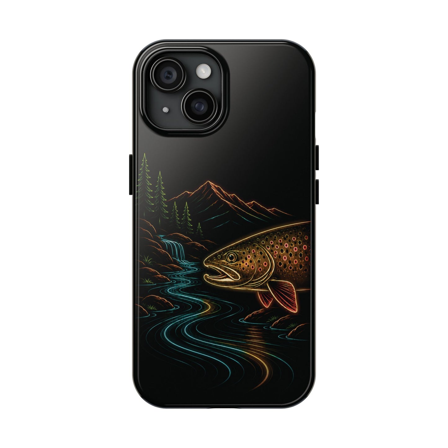 Brown Trout Neon Wilderness Phone Case