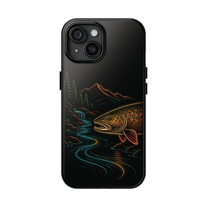 Brown Trout Neon Wilderness Phone Case