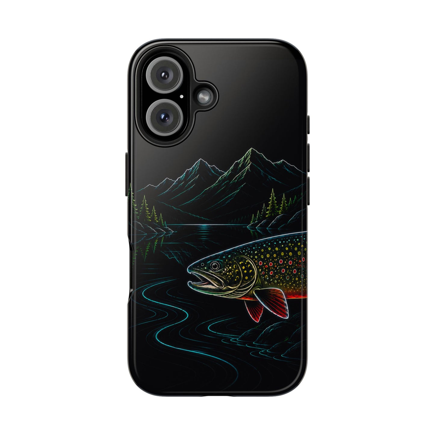 Brook Trout Neon Wilderness Tough Phone Case