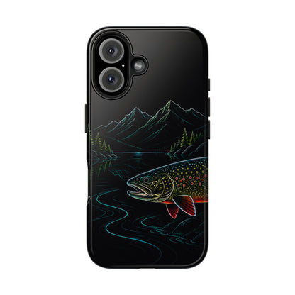 Brook Trout Neon Wilderness Tough Phone Case