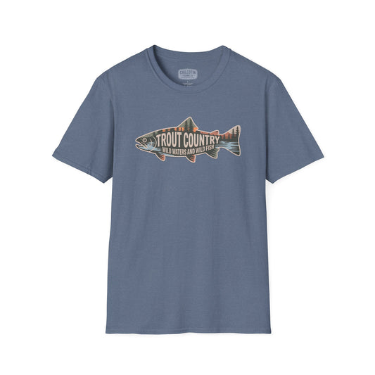 Trout Country Outline Trout T-Shirt – Fishing Apparel for Anglers
