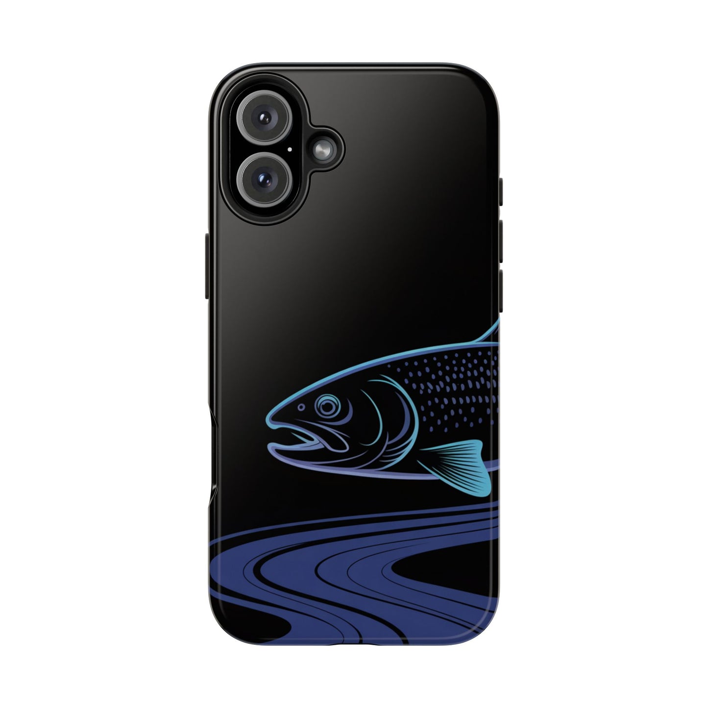 Neon Trout Outline Tough Phone Case
