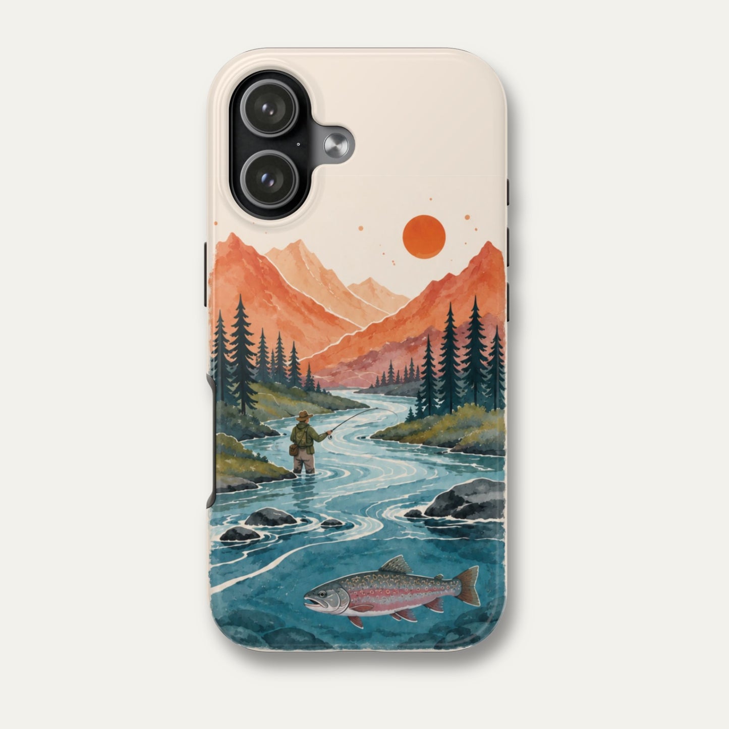 Golden Peaks Fly Fishing Phone Case
