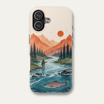 Golden Peaks Fly Fishing Phone Case