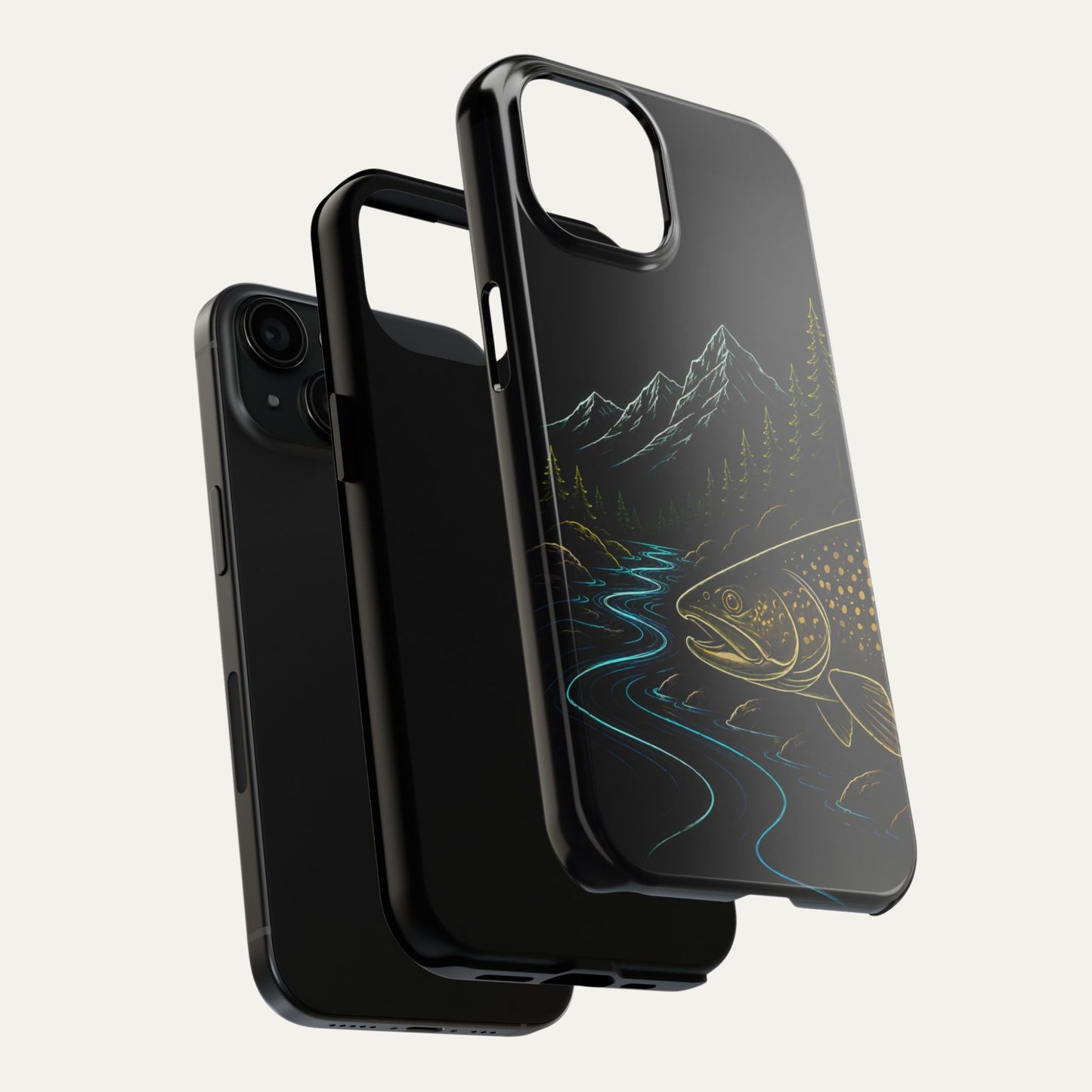 Lake Trout Neon Wilderness Tough Phone Case