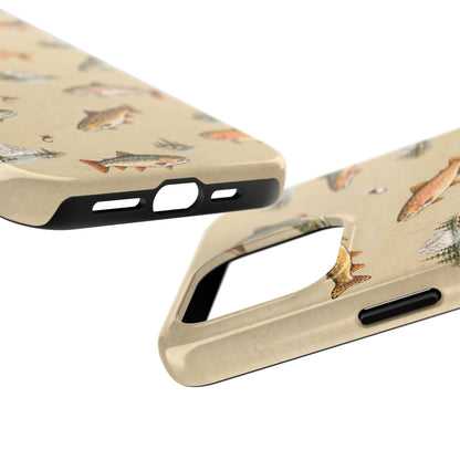 Vintage Trout Pattern Phone Case