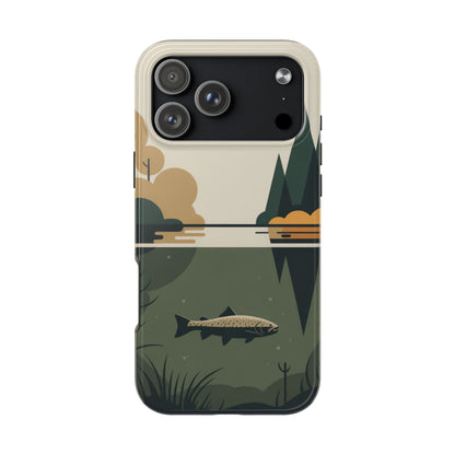 Vintage Lake Fishing Tough Phone Case