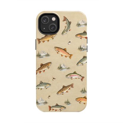 Vintage Trout Pattern Phone Case