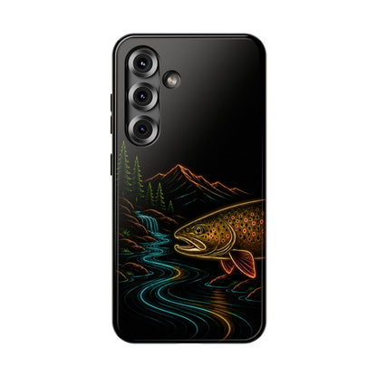 Brown Trout Neon Wilderness Phone Case
