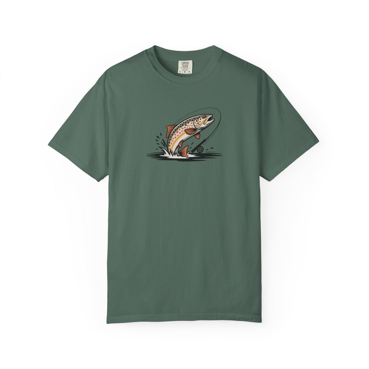 Trout Leap Graphic T-Shirt — Vintage Fishing Tee for Anglers
