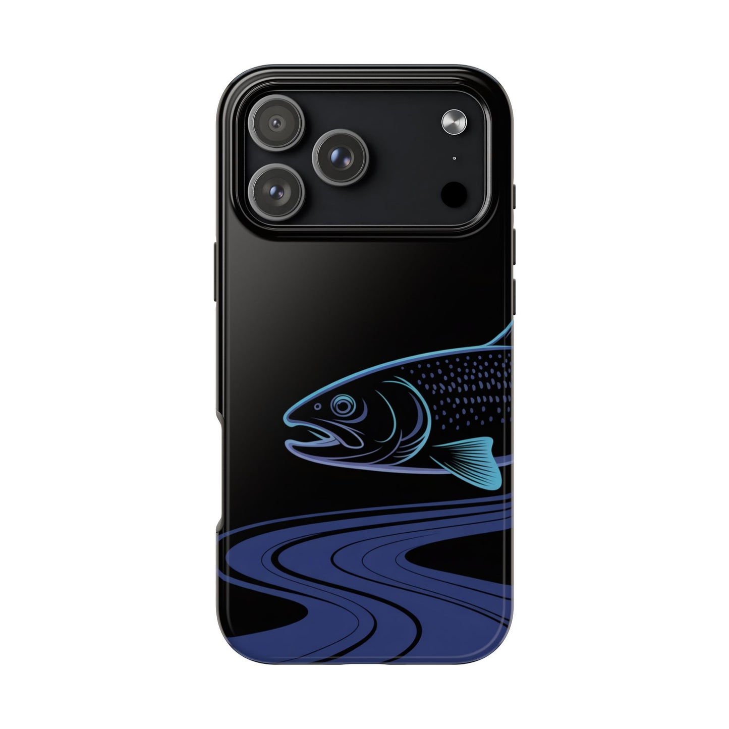 Neon Trout Outline Tough Phone Case