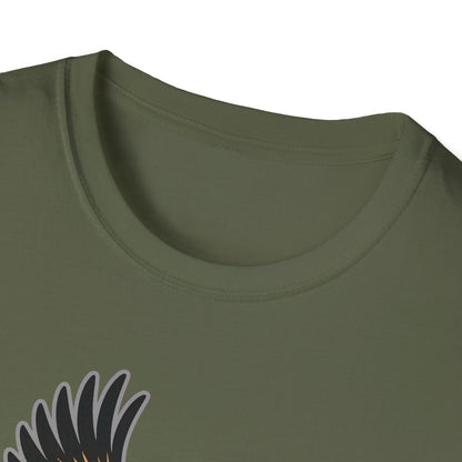 Eagle Trout Hunter Graphic Tee, Fishing Shirt, Unisex Softstyle T-Shirt, Gift for Anglers, Fishing Enthusiast Apparel