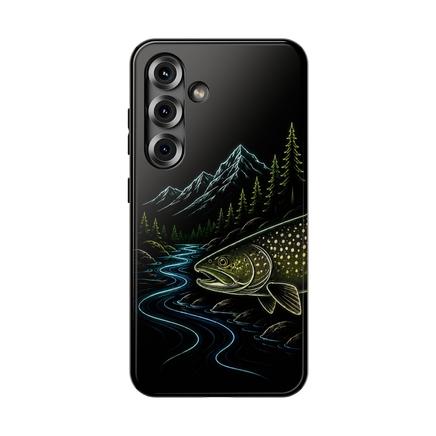 Lake Trout Neon Wilderness Tough Phone Case