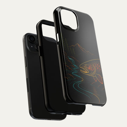 Brown Trout Neon Wilderness Tough Phone Case