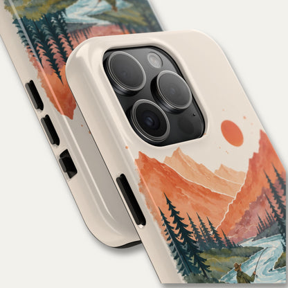 Golden Peaks Fly Fishing Phone Case