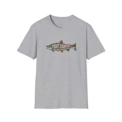 Trout Country Outline Trout T-Shirt – Fishing Apparel for Anglers
