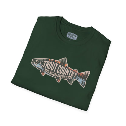 Trout Country Outline Trout T-Shirt – Fishing Apparel for Anglers