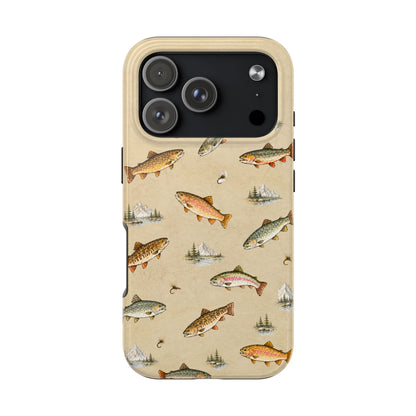 Vintage Trout Pattern Phone Case