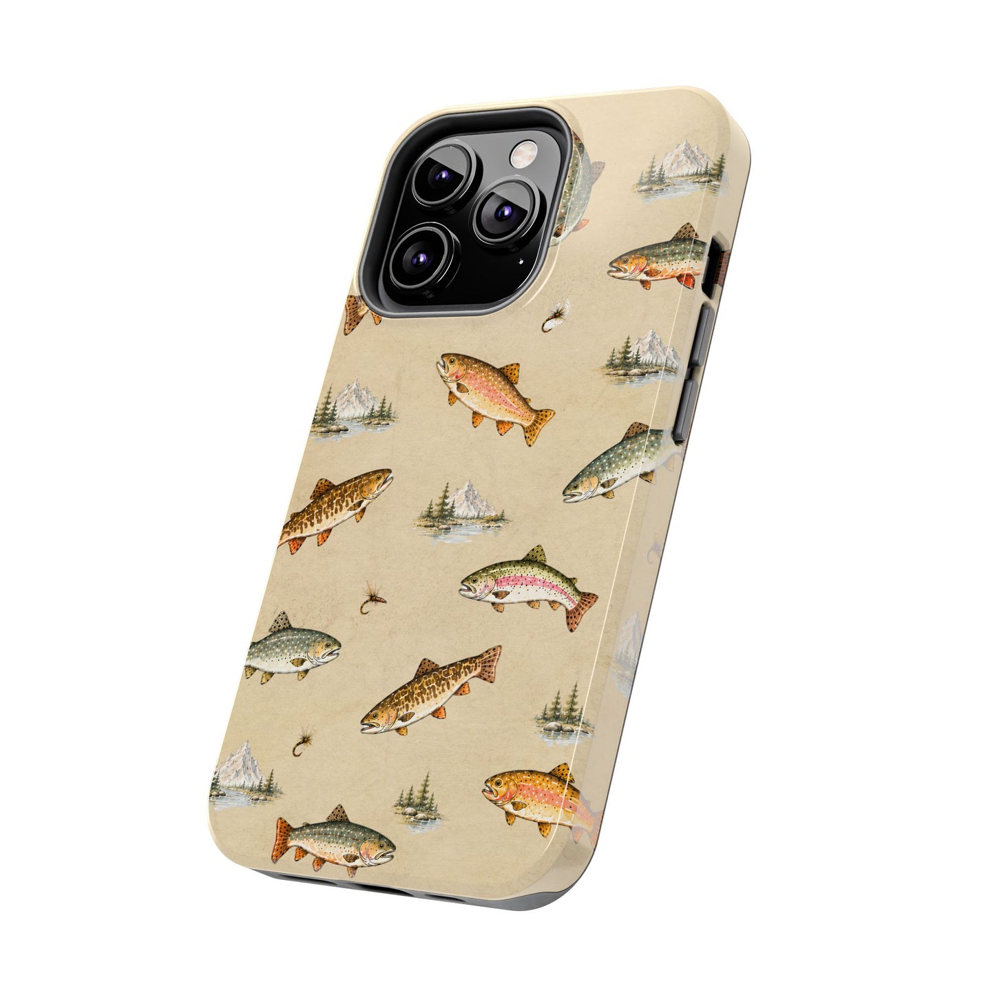 Vintage Trout Pattern Phone Case