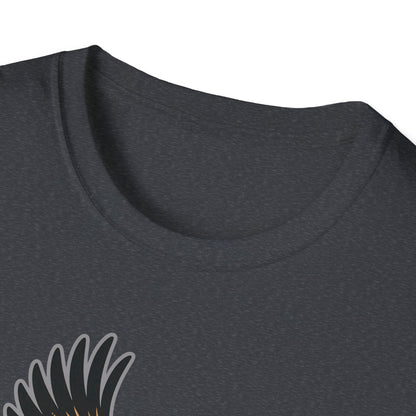 Eagle Trout Hunter Graphic Tee, Fishing Shirt, Unisex Softstyle T-Shirt, Gift for Anglers, Fishing Enthusiast Apparel